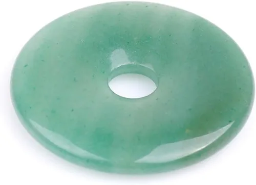 Miniatura 6 de JOE FOREMAN Anillo de cuarzo amatista natural de 1.181 in con colgante de donas circulares para hacer joyas, 1 unidad, Piedra