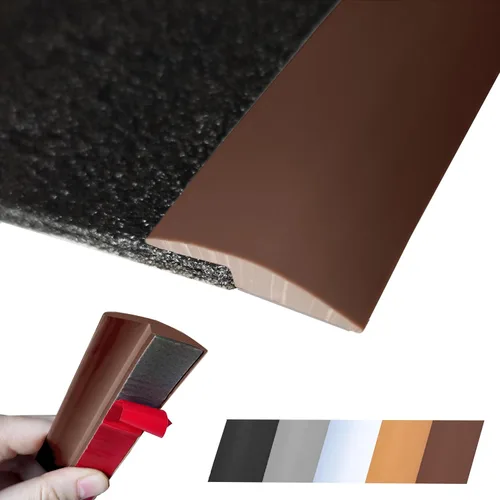 Miniatura 9 de Tira de Transición de Piso Autoadhesiva para Alfombra, Madera, Azulejo, Vinilo, Piso Laminado, Cubierta de Transición, Borde, Ribete, Espacio