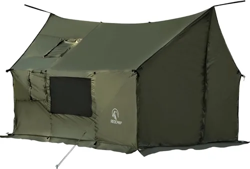 REDCAMP Tienda de Campaña Caliente Grande tipo Hamaca con Salida para Estufa, Tienda de Campaña de Pared de Invierno Impermeable y Resistente al