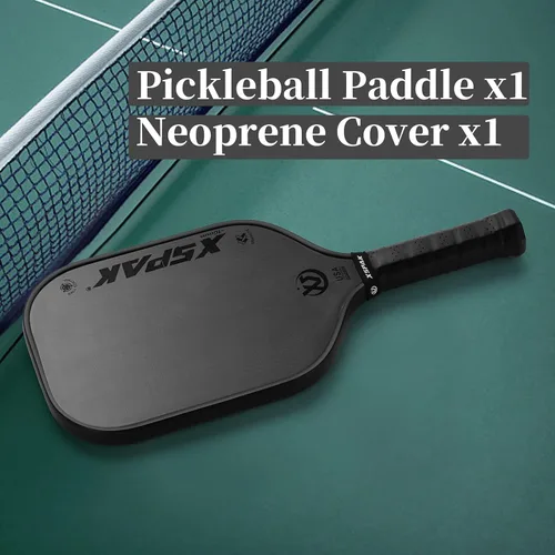 Miniatura 5 de Paleta de pickleball de fibra de carbono - Edición de torneo, aprobada por USAPA, superficie T700/12K, núcleo de polipropileno de 19 mm, 9 capas