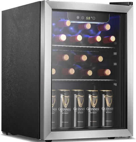 Miniatura 12 de Antarctic Star Refrigerador de Bebidas Enfriador de 18L, 24 Latas, Mini Refrigerador con Compresor Silencioso, Luz LED, Refrigerador Pequeño