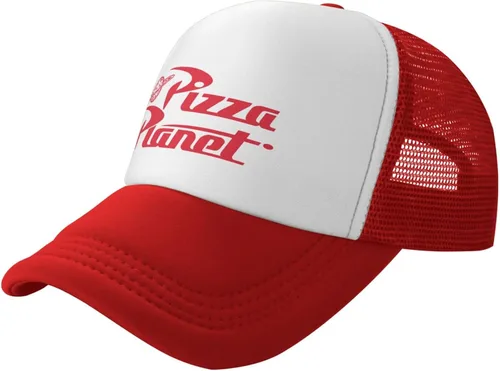 Miniatura 2 de Cuchiaio Pizza Hat Trucker Hat Baseball Cap Dad Hat Mesh Cap Birthday Gift Adjustable Size Red