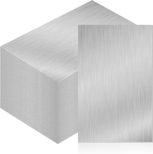Miniatura 8 de Therwen 80 piezas de chapa de aluminio para techo intermitente de 5 x 7 pulgadas, techo de metal para cobertizo, impermeabilización alrededor