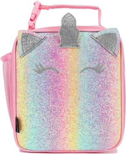 Miniatura 32 de FlowFly Lonchera para niños, bolsa suave aislada, mini hielera para el regreso a clases, kit de bolsa térmica para comidas, para niñas, niños, robot