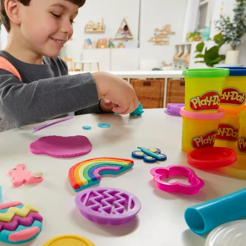 Miniatura 12 de Play-Doh - Set de herramientas navideñas, 43 accesorios y 10 colores de compuesto para modelar, regalos para rellenar calcetines de Navidad