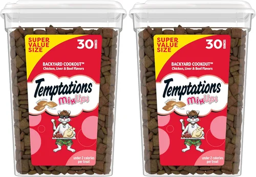 Miniatura 13 de TEMPTATIONS MixUps Sabor Cocina del Patio Trasero Golosinas para Gatos Crujientes y Blandas, 16 oz