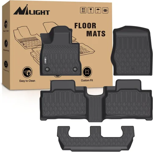 Miniatura 26 de Nilight Alfombrillas TPE para Ford F250 F350 F450 Super Duty Crew Cab 1999 2000 2001 2002 2003 2004 2005 2006 2007 ajuste personalizado para todo
