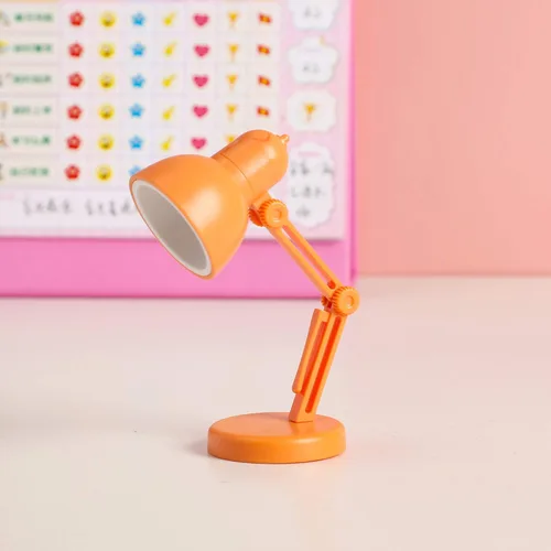 Miniatura 10 de Paquete de 2 mini lámparas de mesa LED plegables para lectura nocturna para el hogar, habitación, computadora, luces nocturnas, protección ocular