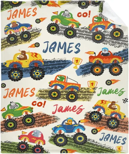Miniatura 49 de Manta de bebé con texto en inglés «Just A Boy Who Loves Trucks» para niños y niñas, manta súper suave para envolver al recién nacido, acogedora