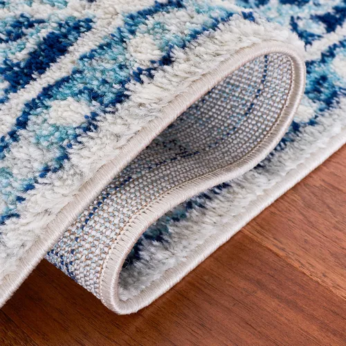Miniatura 5 de SAFAVIEH Tulum Collection - Alfombra para pasillo, 2 x 9 pies, diseño de medallón, no desprende pelusa y fácil de limpiar, ideal para sala de estar