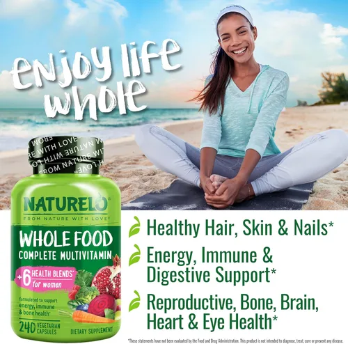 Miniatura 4 de NATURELO Multivitamínico de Alimentos Integrales para Mujeres - con Vitaminas, Minerales y Extractos Orgánicos - Suplemento para Energía y Salud