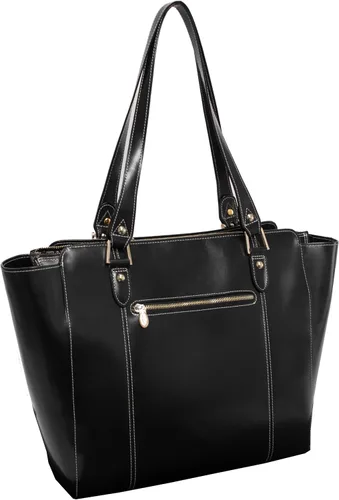 Miniatura 5 de McKlein ALICIA - Bolso de cuero para mujer con bolsillo para tablet, bolsa para computadora portátil para mujer, cuero ligero, bolsa de mano