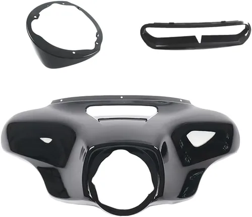 Miniatura 11 de Carenado interior de murciélago delantero negro brillante para Harley Davidson Touring Street Glide Electra Glide FLHT Ultra Classic 2014-2022