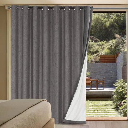 Miniatura 89 de H.VERSAILTEX Cortinas opacas de lino de 72 pulgadas de largo, 100% absolutamente opacas, con aislamiento térmico, con textura de lino, cortinas