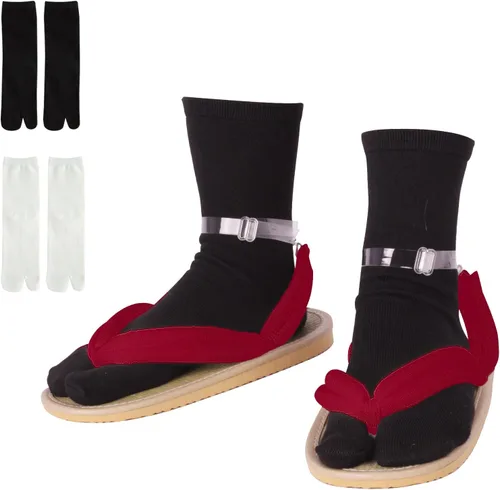 Miniatura 7 de Zapatos de zuecos unisex de anime para cosplay, accesorio de cosplay japonés Oshitari