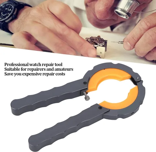 Miniatura 2 de Kit de abridor de anillo de bisel de reloj, kit de herramientas de reparación de relojes profesional con caja de almacenamiento de plástico