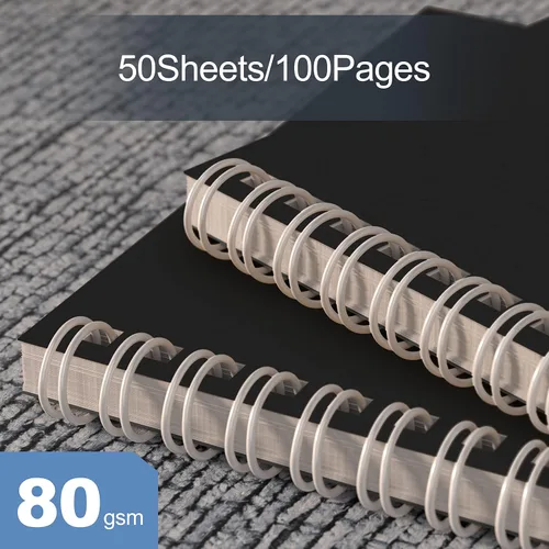 Miniatura 4 de Nichela Paquete de 4 Cuadernos en Espiral para el Trabajo - 4" x 6" Cuadernos de Tapa Blanda Rayados para la Universidad para Tomar Notas
