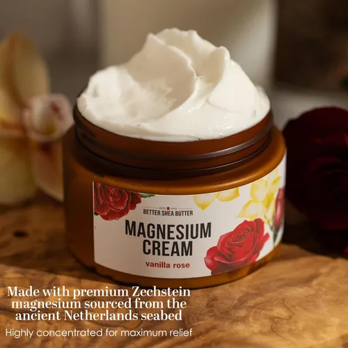Miniatura 2 de Better Shea Butter Loción de magnesio para mujer Rosa de vainilla Para embarazo, niños y bebés Alivia la tensión muscular y los calambres