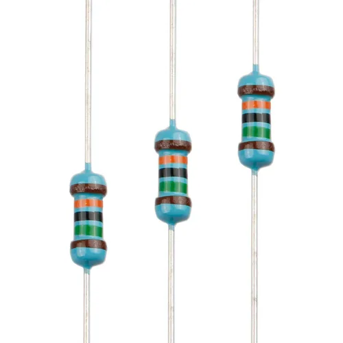 Miniatura 5 de 100pcs 1 ohm Resistor 1/4w (0.25 W) Resistencia fija de película metálica de tolerancia ±1%, múltiples valores de resistencia opcional