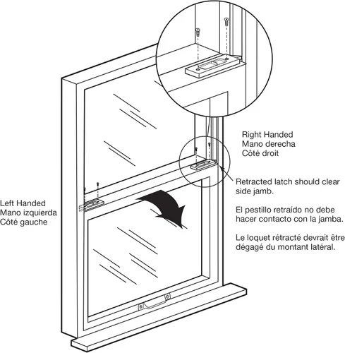 Miniatura 3 de Prime-Line F 2801 Pestillo para ventana de vinilo con bloqueo, blanco (2 unidades)