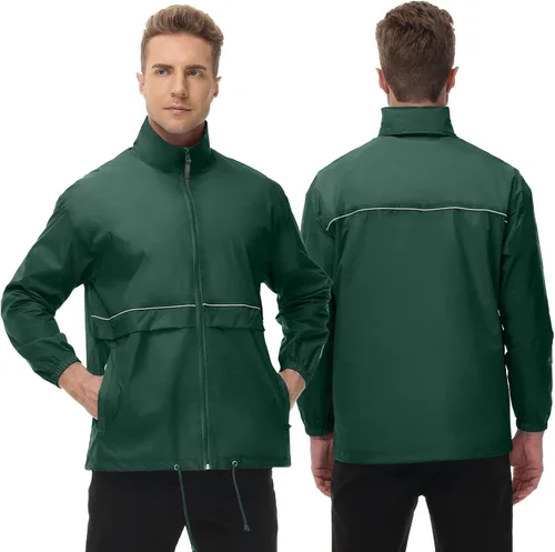 Miniatura 3 de Men's Rain Jacket Cycling Running Jackets Waterproof Raincoat with Hood Windbreaker Hiking Jacket Rain Coat