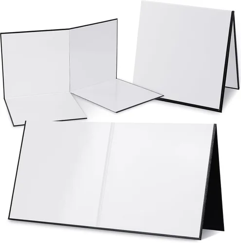 Miniatura 8 de Zhanmai 4 tableros de juego plegables en blanco de 17 x 17 pulgadas, haz tu propio tablero de juego, tablero de juegos en blanco de borrado en seco