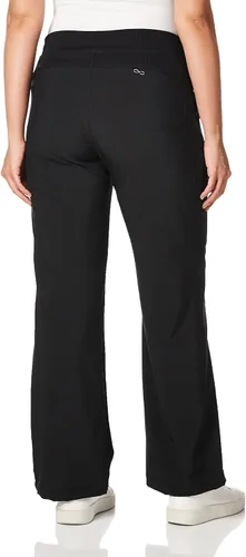 Miniatura 3 de Cherokee Infinity Pantalón con cordón de ajuste, estilo medico, tiro bajo, pierna recta para mujer