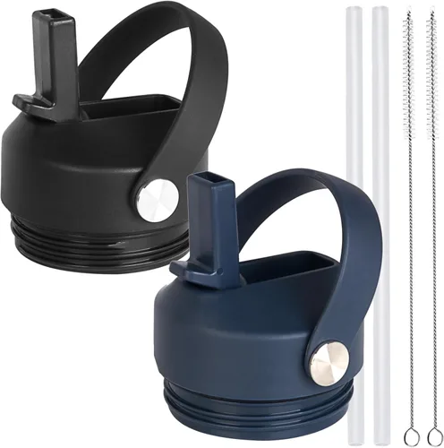 Miniatura 12 de Tapa de popote para botella de agua Yeti Rambler de 18, 26, 36, 64 onzas, tapa de repuesto para popote RTIC de 18 onzas, 26 onzas, 36 onzas, tapa