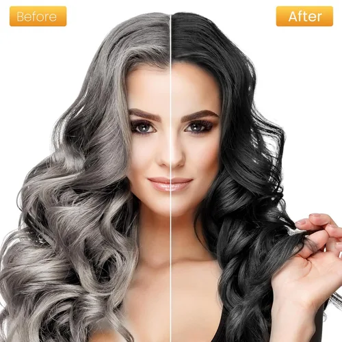 Miniatura 2 de KAISASA Champú de tinte negro 3 en 1, champú de color para el cabello para mujeres y hombres, tinte para cubrir el cabello gris, champús