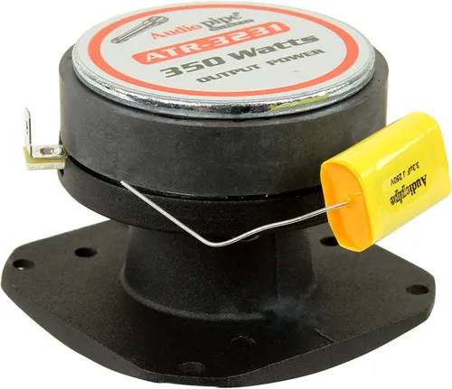 Miniatura 3 de Audiopipe 1 par de tweeters de 350 vatios de 1 pulgada de cromo súper titanio resistente para coche