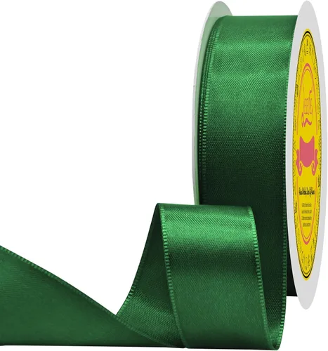 Miniatura 59 de Cinta de satén blanca antigua de doble cara de 1-1/2 pulgadas x 50 yardas, cinta de poliéster para envolver regalos, día de San Valentín, bodas