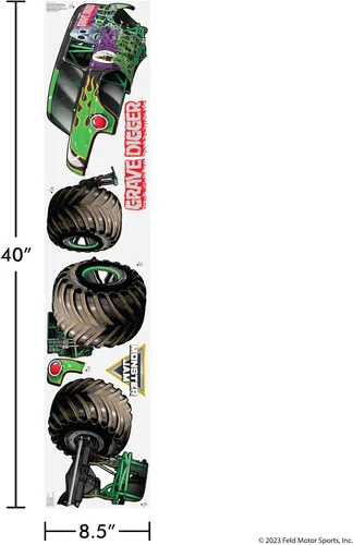 Miniatura 7 de Wall Palz Monster Jam - Calcomanías de pared de 23 pulgadas con interacción de realidad aumentada 3D, decoraciones de pared para despegar y pegar