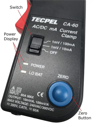 Miniatura 3 de TECPEL CA-60 CA-60 sonda de transmisor de abrazadera de corriente CA-60 CA-60