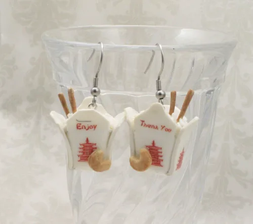 Miniatura 5 de Pendientes chinos para llevar Lo Mein o Arroz Blanco