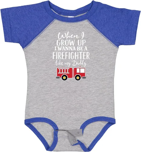 Miniatura 10 de inktastic Body de bebé Future Firefighter Like Daddy