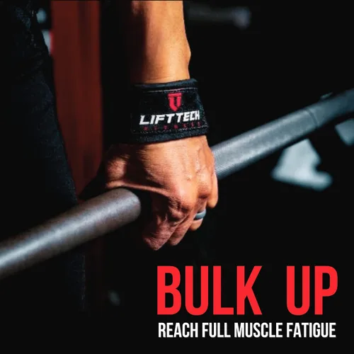 Miniatura 4 de Lift Tech Fitness Correas de levantamiento de pesas para hombres y mujeres – Correas de gimnasio de algodón para levantamiento de pesas, HIIT