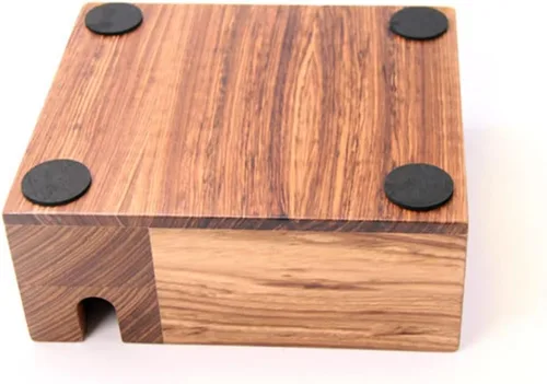 Miniatura 4 de Estación de tampón de café expreso, soporte para filtro de café, caja de golpeo de expreso, base de madera, cubo de café, gran alternativa