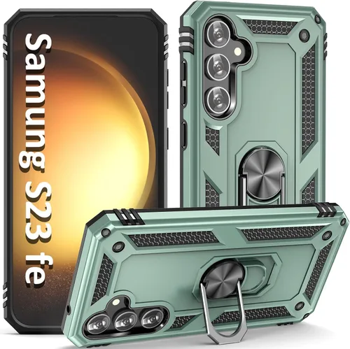 Miniatura 15 de ADDIT Funda S23 para Samsung Galaxy S23 de 6.1 pulgadas, con anillo de soporte, soporte ajustable, grado militar, protección resistente, a prueba