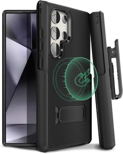 Miniatura 14 de MOTIVE Funda diseñada para Samsung Galaxy S25 Plus con clip para cinturón, compatible con MagSafe Qi2, protección contra caídas de grado militar
