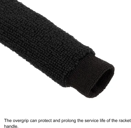 Miniatura 4 de PATIKIL Cotton Feeling Badminton Towel Grip Nylon Tennis Racket Overgrip Racquet Grip Hand Glue Anti-Skid Sweatband for Golf Bike Handle Negro