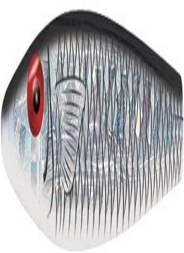 Miniatura 38 de MirrOLure Mirrodine Gancho de pesca plateado extraafilado de acero inoxidable de 1 pieza