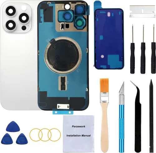 Miniatura 9 de Reemplazo de cristal trasero OEM para iPhone Xs de 5.8 pulgadas con kit de herramientas de reparación y adhesivo preinstalado (Oro)