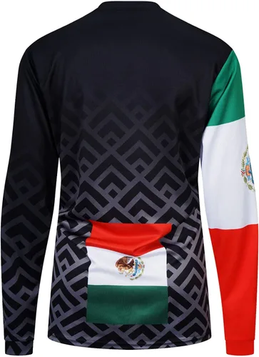 Miniatura 3 de Keebik Camiseta de ciclismo de montaña para mujer, manga larga MTB México, camiseta de motocycle todoterreno, transpirable, absorbe la humedad