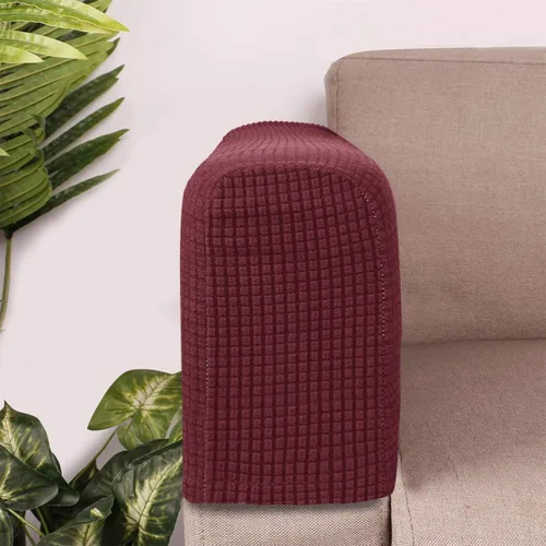 Miniatura 2 de BESPORTBLE Fundas elásticas para reposabrazos de sofá, 4 piezas, protectores universales para brazos de silla, fundas de forro polar suave