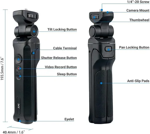 Miniatura 5 de Agarre de disparo de mano y mini trípode para reemplazar Panasonic DMW-SHGR1 Selfie Grip y control remoto para Panasonic G100 G110 G9 GH7 GH6 GH5