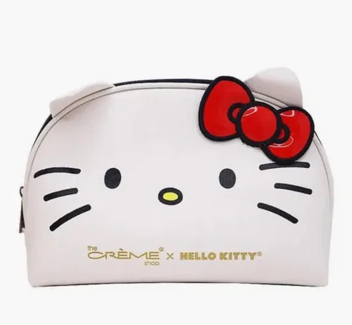 Miniatura 2 de The Crème Shop Hello Kitty Dome - Bolsa de viaje para maquillaje, color rojo