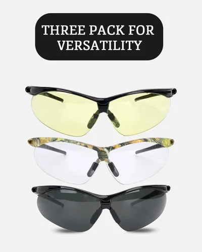 Miniatura 5 de Aqulius 3pk Shooting Glasses - Safety Glasses - Eye Protection for Shooting Range, Tactical Shooting Goggles