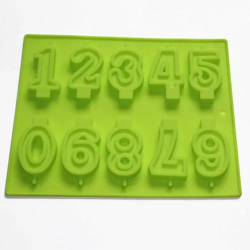 Miniatura 5 de X-Haibei Molde de silicona de caramelo de velas de números para decoración de helado de pastel de cumpleaños
