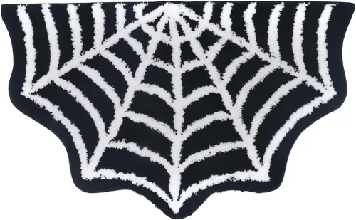 Miniatura 11 de Tapete de Baño de Murciélago - Alfombra de Baño Gótica Negra, Microfibra Antideslizante de Secado Rápido, Felpa Suave para Decoración de Halloween