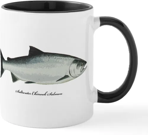Miniatura 13 de CafePress Chinook King Salmon Mug 11 oz (325 ml) Ceramic Coffee Mug